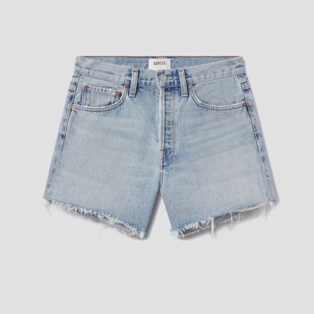 AGOLDE Parker Long Fringe Hem Shorts Preowned 23 00
